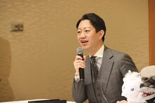 二月花形歌舞伎「あらしのよるに」取材会より、中村壱太郎。
