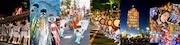 東北6大祭り（写真提供：福島わらじまつり実行委員会、宮城県観光プロモーション推進室、盛岡さんさ踊り清流）