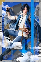 凍玻璃歌劇「泡沫のユークロニア -帷-」より、野島大貴扮する矢代。