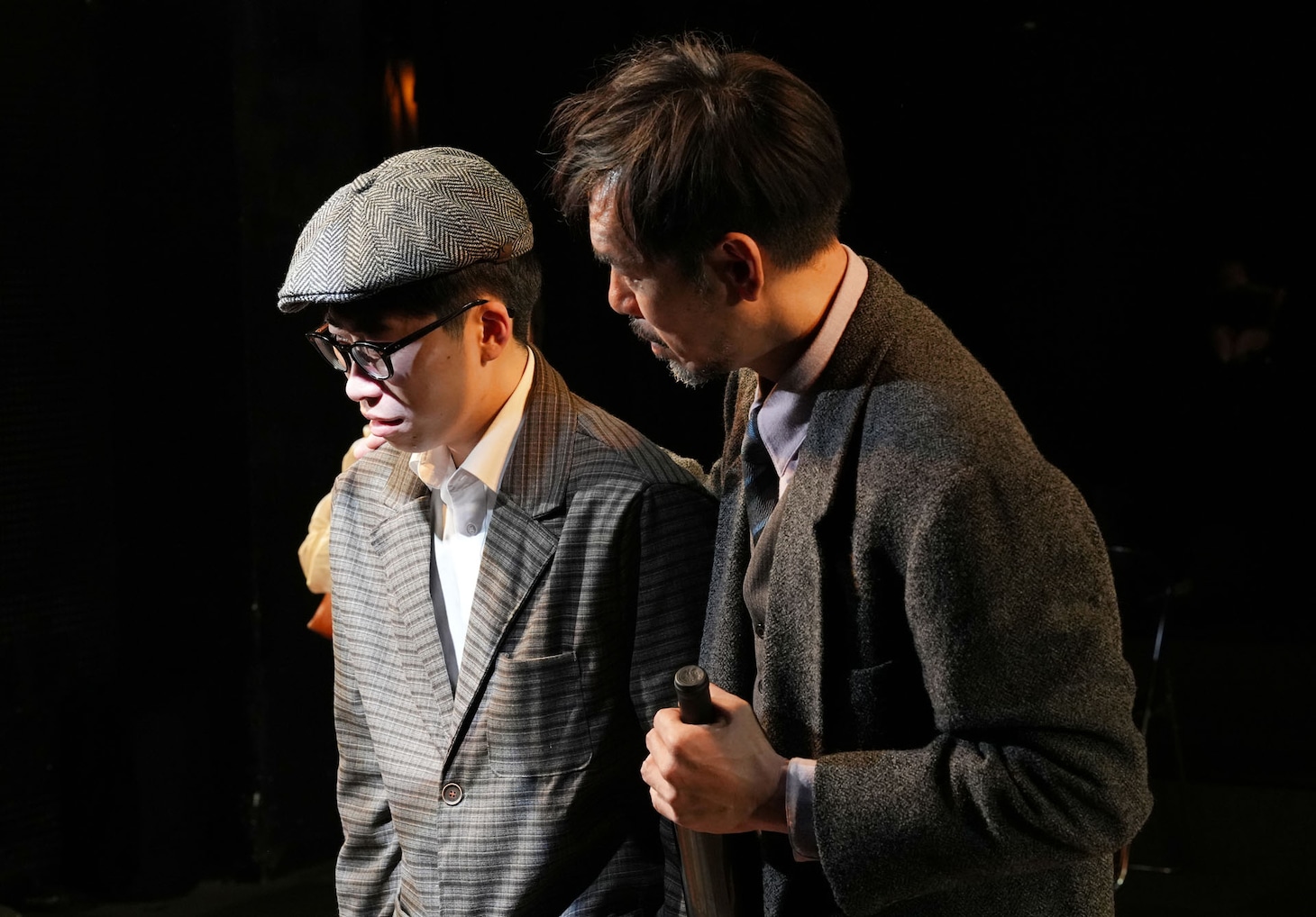 パンケーキの会 二本立て公演「ある夜をめぐって」、「エーリヒ・ケストナー～消された名前～」より。（撮影：ハマリュウノスケ）