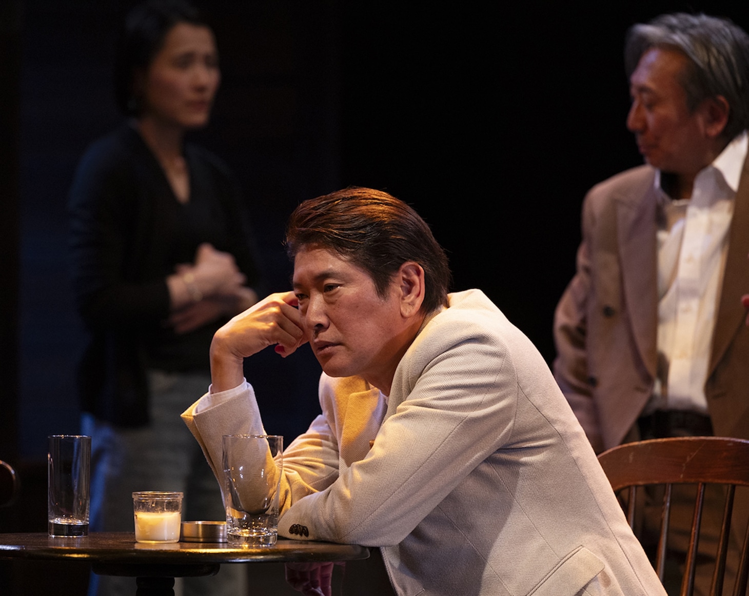 劇壇ガルバ 第7回公演「The Weir～堰～」より。（撮影：加藤孝）