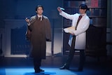 ミュージカル「最後の事件」より、矢崎広＆糸川耀士郎出演回の様子。（撮影：田中亜紀）
