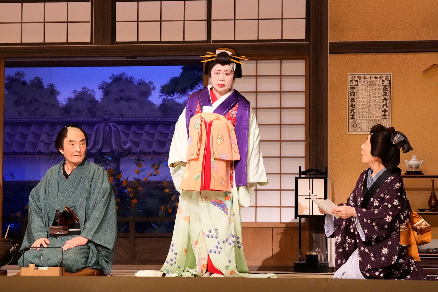 早春喜劇特別公演「お光とお紺～伊勢音頭 恋の絵双紙～」より。