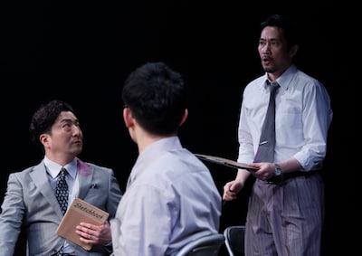 ASPイッツフォーリーズ公演 ミュージカル「十二人の怒れる男」より。