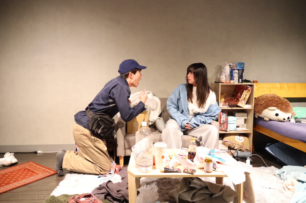 あわぷれ旗揚げ公演「少年少女」開幕、深井邦彦が感謝「俳優2人が新宿の片隅で生きる」