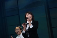 「つかこうへい十七回忌特別公演『熱海殺人事件』ラストメッセージ」チームユニコーンより。（Photo by RUP）