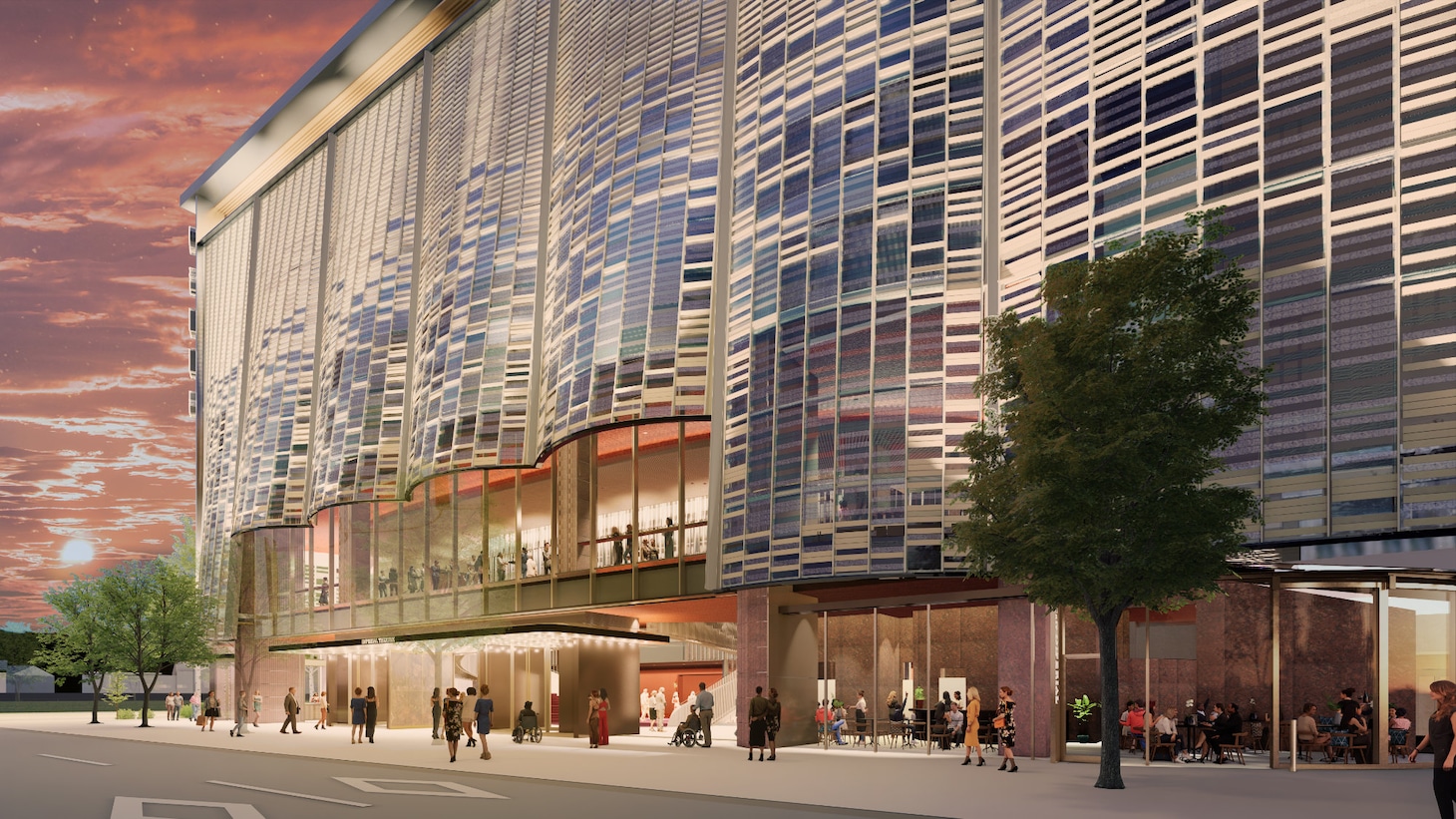 新帝国劇場のエントランスのイメージ。（提供：小堀哲夫建築設計事務所）