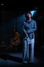 譜面絵画「プレミアムの果て」より。（撮影：大川あやの / 譜面絵画）