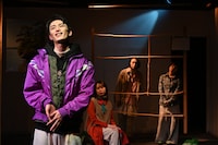 譜面絵画「プレミアムの果て」より。（撮影：大川あやの / 譜面絵画）