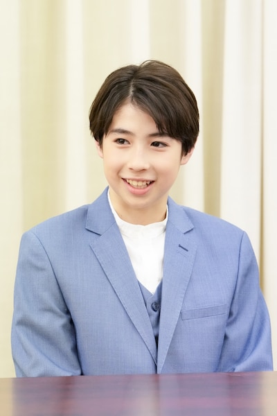 「連獅子」記者会見より、尾上眞秀。