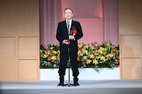 芸術栄誉賞を受賞した片岡仁左衛門。