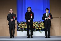 優秀男優賞を受賞した面々。左から植本純米、柄本時生、大窪人衛。