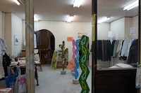 KOBE MEMBERSとして参加している「ふつか」のブース。印刷をメインにその場所から生まれた作品を作っている。