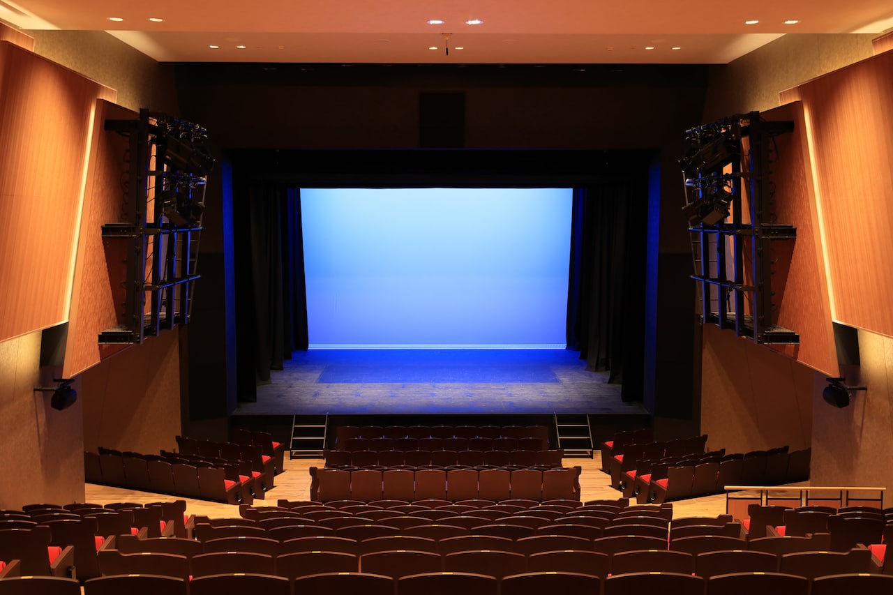 メニコン シアターAoiの劇場内の様子。