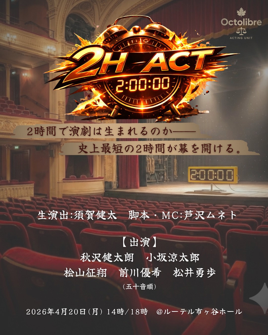 Octolibre presents「2H ACT」ビジュアル