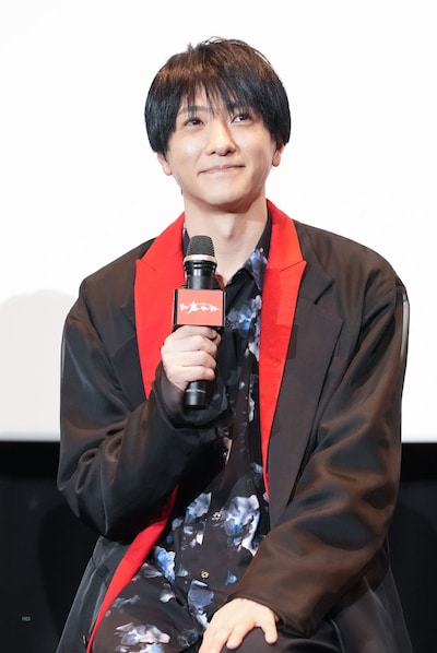 「ゲキ×シネ『紅鬼物語』」舞台挨拶より、鈴木拡樹。