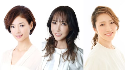 左から朝海ひかる、貴城けい、水夏希。