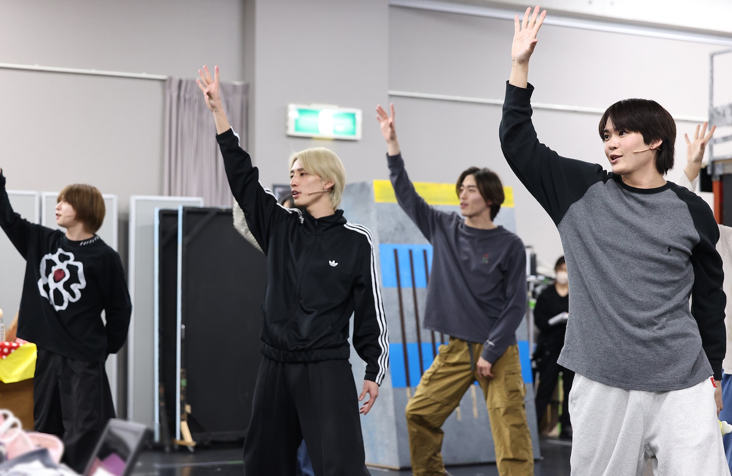 「ミュージカル『フラガリアメモリーズ』～でぃあ・まい・ふれんず！～」稽古より。（撮影：石倉ゆう）