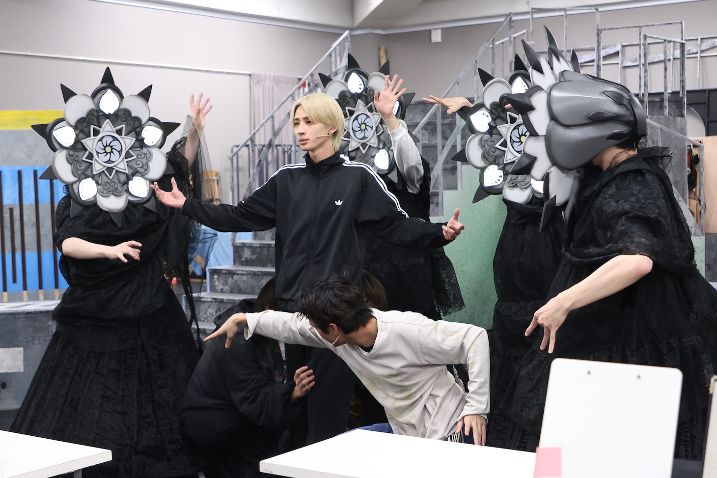 「ミュージカル『フラガリアメモリーズ』～でぃあ・まい・ふれんず！～」稽古より。（撮影：石倉ゆう）