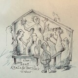 串田和美が執筆した、独り芝居「月夜のファウスト」のイラスト。