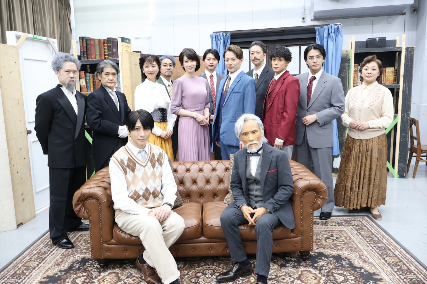 舞台「ブラック・コーヒー」のカンパニーメンバー。