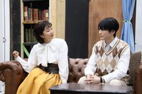 舞台「ブラック・コーヒー」稽古場取材会の様子。