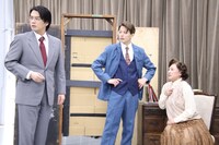 舞台「ブラック・コーヒー」稽古場取材会の様子。