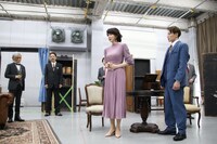 舞台「ブラック・コーヒー」稽古場取材会の様子。