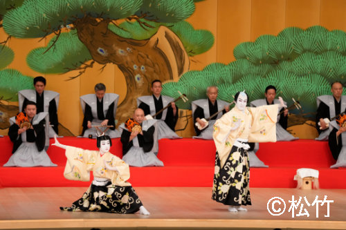 「四月大歌舞伎」夜の部「連獅子」より。