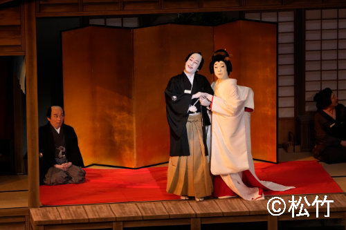 「四月大歌舞伎」夜の部「浮かれ心中」より。