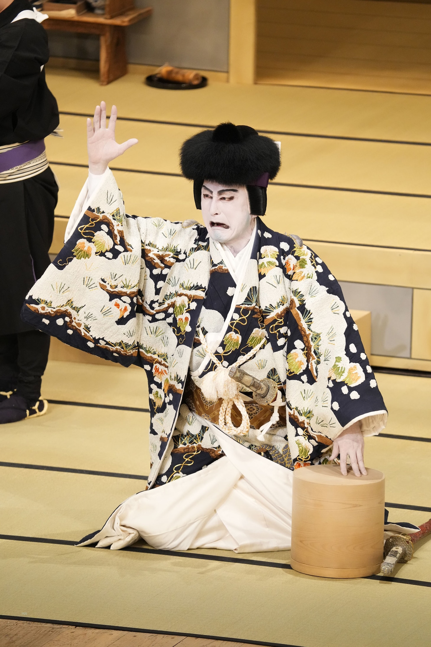 大阪松竹座さよなら公演「御名残四月大歌舞伎」夜の部「菅原伝授手習鑑 寺子屋」より、片岡仁左衛門。