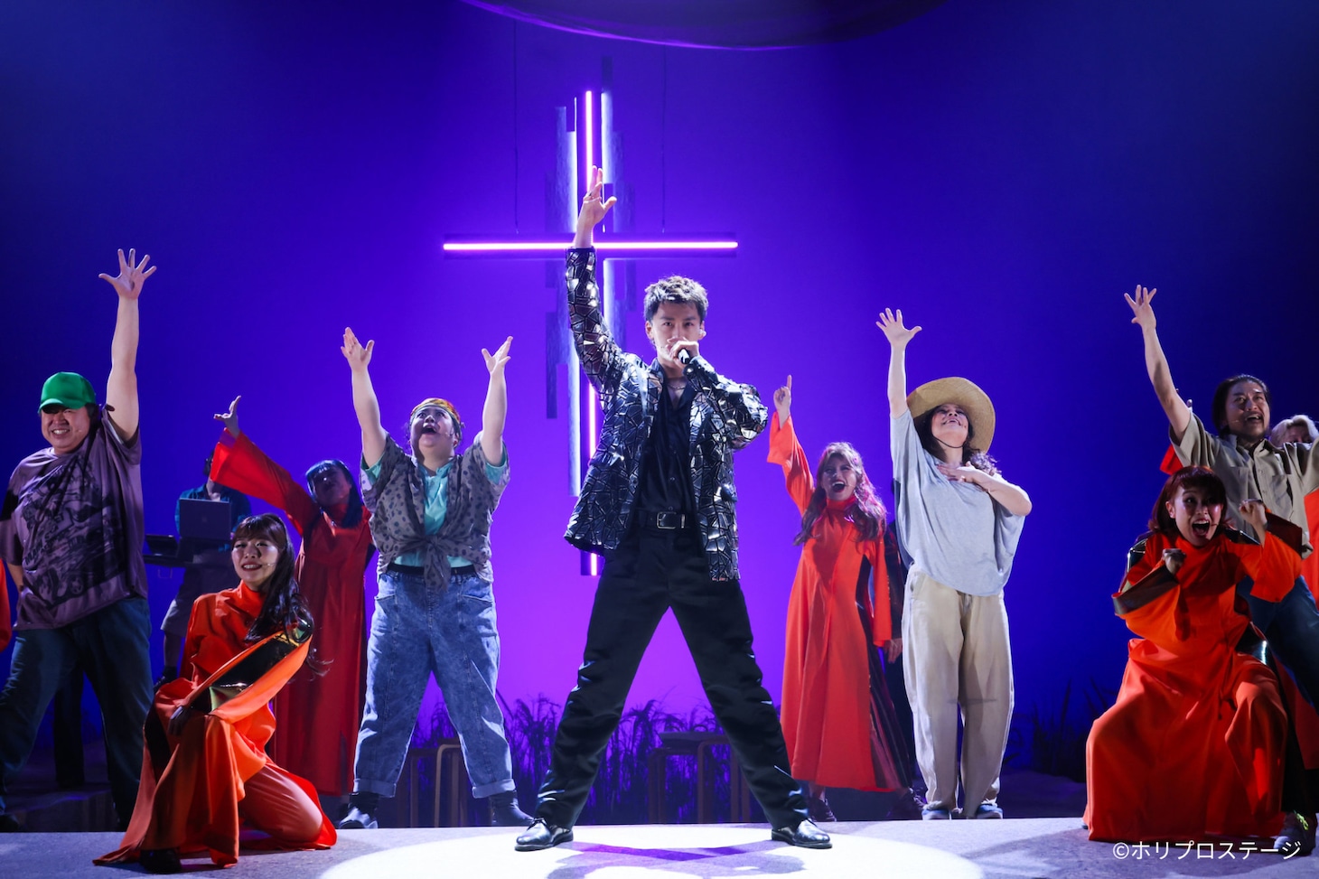 ミュージカル「奇跡を呼ぶ男」より。（撮影：宮川舞子）