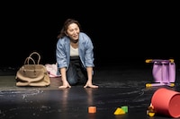 増岡裕子「ガールズ＆ボーイズ」より、増岡裕子出演回の様子。（撮影：岡千里）