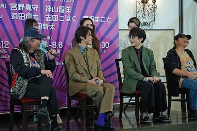 2026年劇団☆新感線46周年興行・夏公演 SHINKANSEN☆RSP 怪奇骨董音楽劇「アケチコ！～蒸気の黒ダイヤ、あるいは狂気の島～」製作発表より。