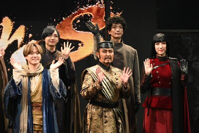 EX THEATER ARIAKE OPENING LINEUP「AmberS -アンバース-」初日前会見の様子。