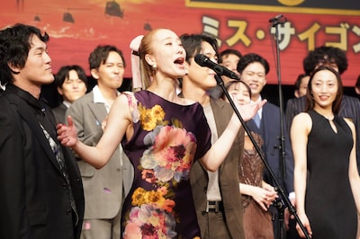 ミュージカル「ミス・サイゴン」の製作発表より。