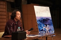 「STILL LIFE-スティル・ライフ-」会見より、森山未來。