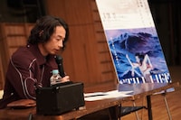 「STILL LIFE-スティル・ライフ-」会見より、森山未來。