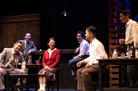 劇団チョコレートケーキ「帰還不能点」より。（撮影：池村隆司）