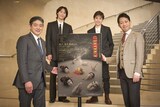 Bunkamura Produce 2026 マルコス浄瑠璃「金閣寺」取材会より。左から吉田玉助、末永光、尾上眞秀、中村壱太郎。（撮影：渡邉肇）