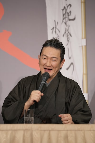「子連れ狼」取材会より、中村獅童。