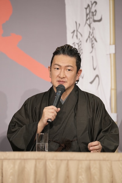 「子連れ狼」取材会より、中村獅童。