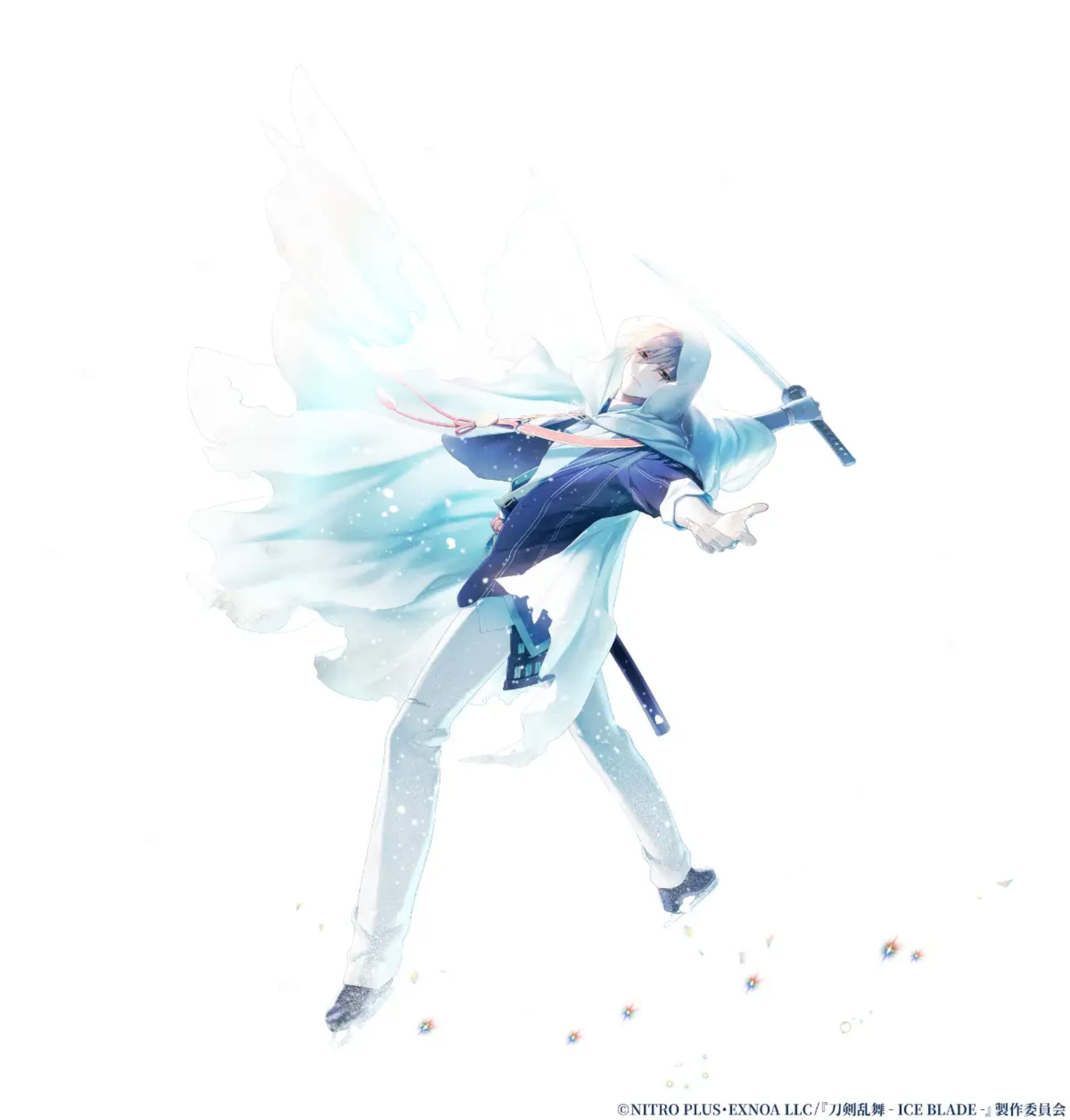 山姥切長義が氷上でマントを翻す、「刀剣乱舞 - ICE BLADE -」描き