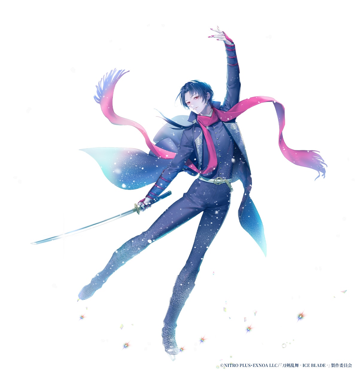 加州清光が軽やかに銀盤を舞う、「刀剣乱舞 - ICE BLADE -」描き下ろし