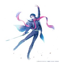 加州清光が軽やかに銀盤を舞う、「刀剣乱舞 - ICE BLADE -」描き下ろしビジュアル