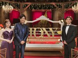 WOWOW「第79回トニー賞授賞式」より、左から宮澤エマ、井上芳雄、京本大我。