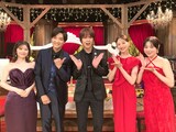 WOWOW「第79回トニー賞授賞式」より、左から宮澤エマ、井上芳雄、浦井健治、星風まどか、竹内夢。
