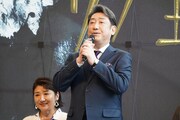 「リア王」製作発表記者会見より、中村芝翫。
