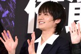 舞台「俺節」囲み取材より、松田元太。