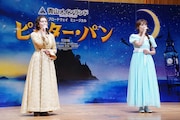 ブロードウェイミュージカル「ピーター・パン」製作発表会見の歌唱披露より、「心優しい羊飼い」の様子。